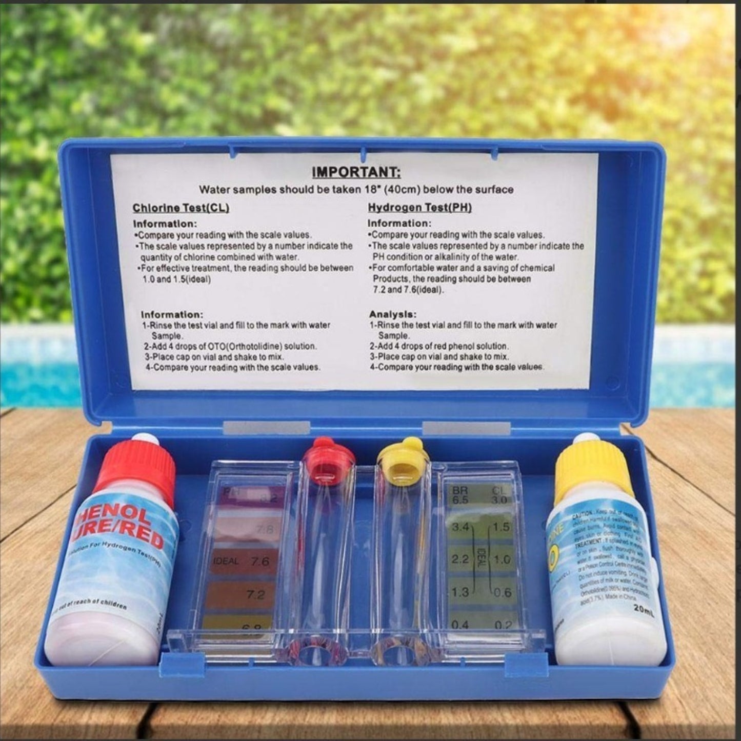Aquatix Test Kit For Chlorine and PH