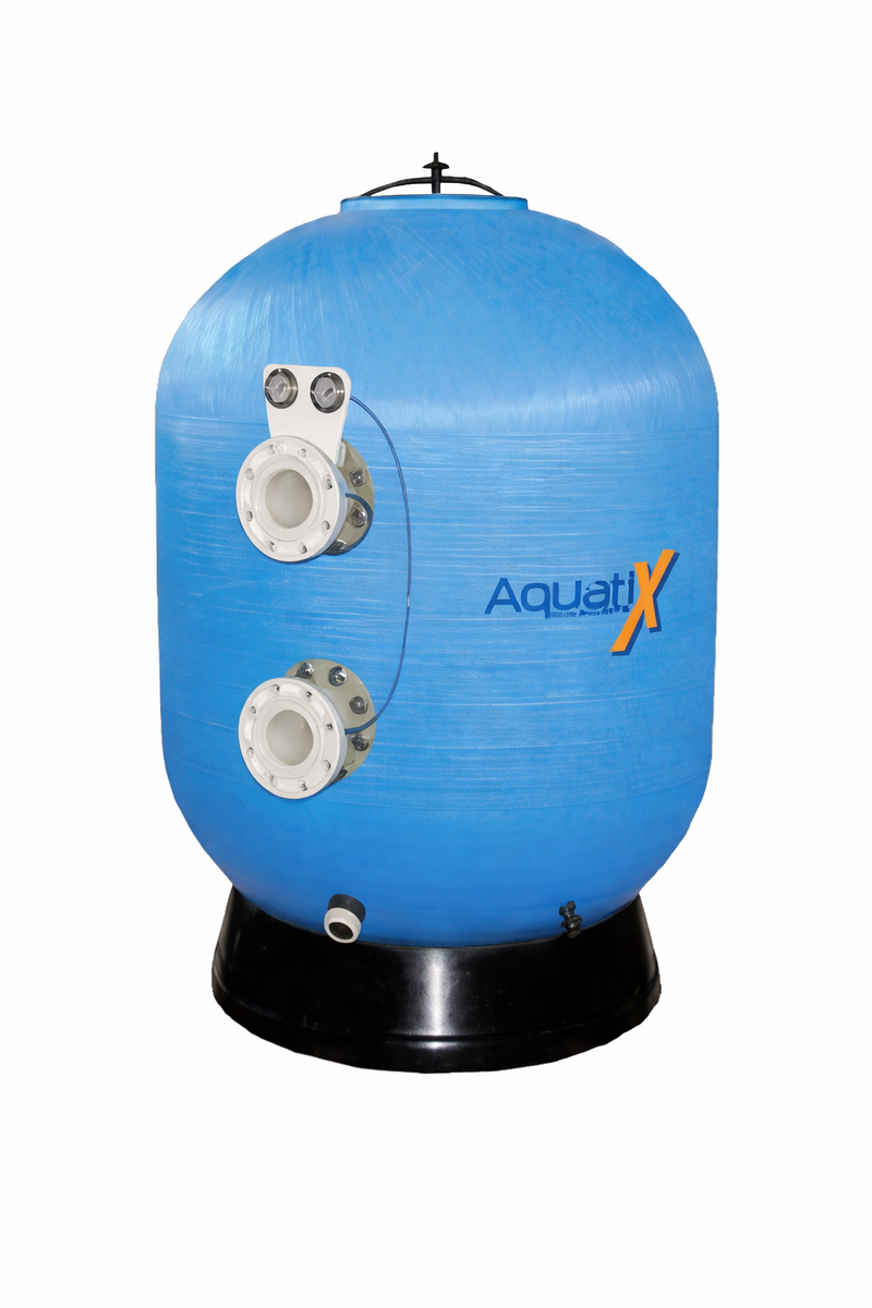AquatiX 1200mm Dia side mount filter.80mm flange connection